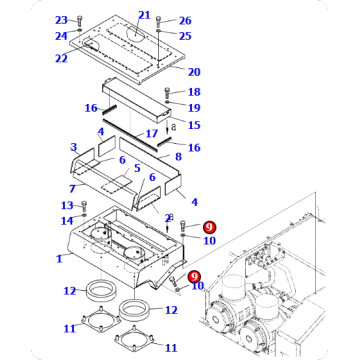 Excavator PC2000-11 Cover Assembly 21T-01-41931
