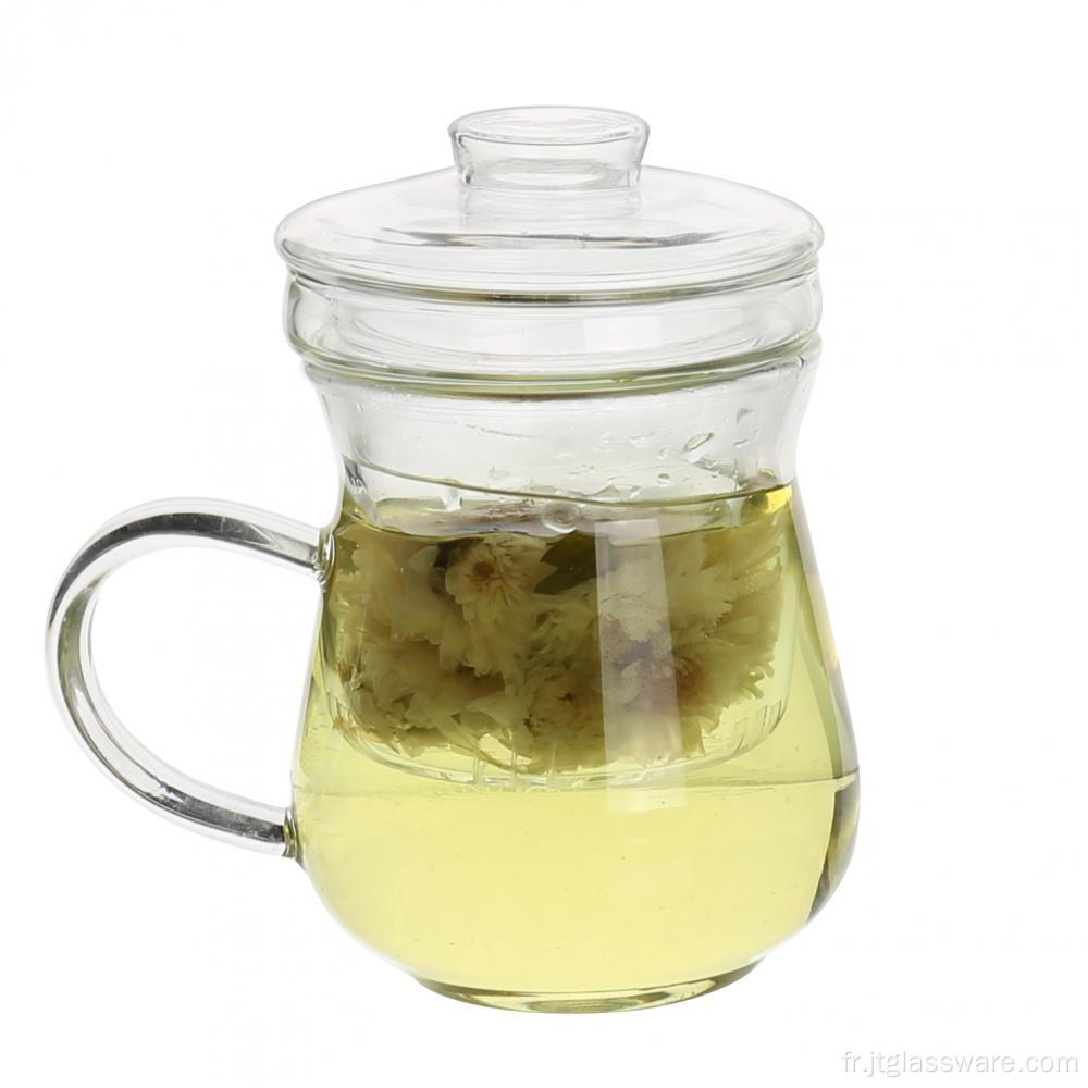 Infuseur à thé en verre passoire à thé en vrac tasse en verre