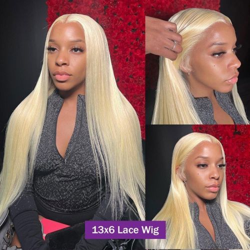 613 Honey Blonde 13x6 HD Transparent Lace Front Human Hair Wigs For Women 30 40 Inch Straight 13x4 Lace Frontal 5x5 Closure Wig