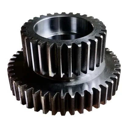 CNC Machined Custom Metallic Steel Cylindrical Gears - Double Spur Gear Set at Cheap Prices