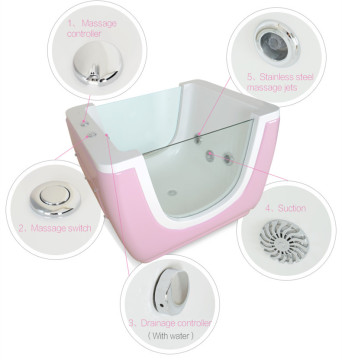 Infant Kids Samll Size Bathing Equipment Massage Jets Baby Mini Bathtub