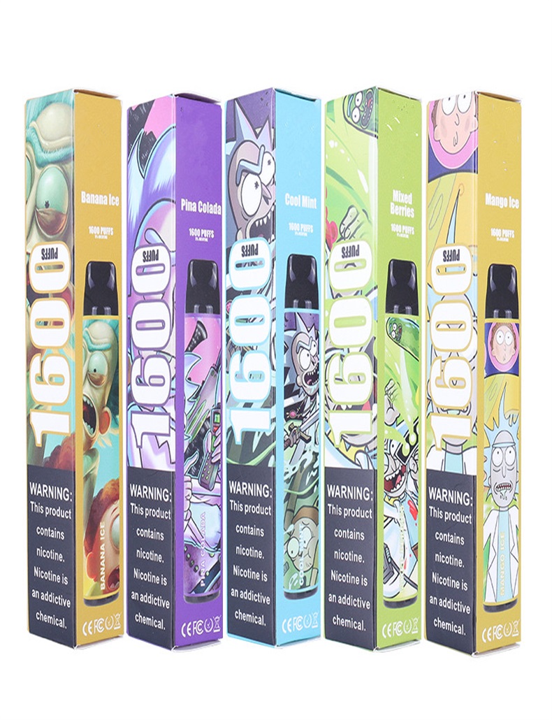 Diseño de moda de moda de tamaño pequeño 1600puffs Vape desechable