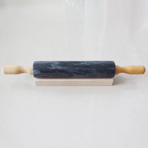 Granite Rolling Pin With Wooden Stand