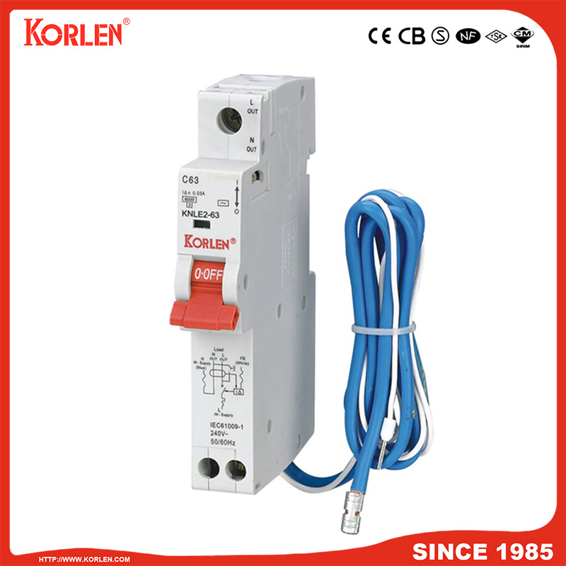 EARTH LEAKAGE CIRCUIT BREAKER KNBL1-32 32A 30mA TUV