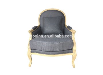 French Antique Upholstered Armchair S1089