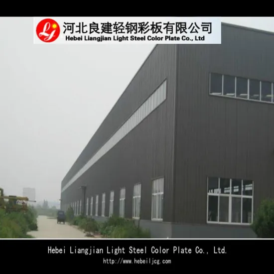 cheap Chinese prefab steel structure with sandwich panels