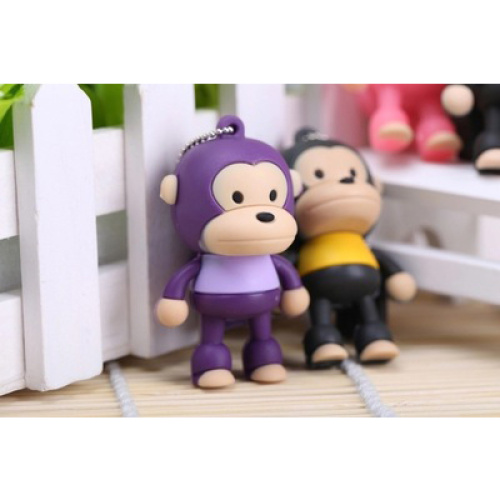 Custom Pvc Usb Cartoon Lovely Monkey USB Flash Drive Factory