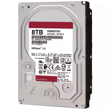 WD8003FFBX Western Digital Red 8TB 7200 RPM 256MB Cache SATA 6.0Gb/s 3.5\" NAS Hard Drive