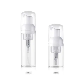 plastic mousse foaming pump dispenser bottle 50 ml