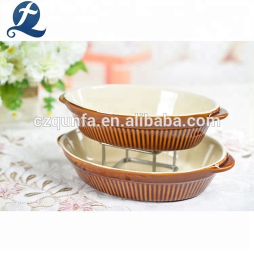 Wholesale Ceramic Bakeware Loaf Baking Pan Tray