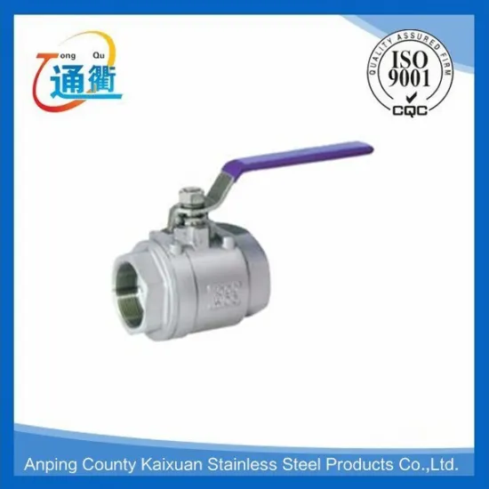 made in china casting female stainless steel 2 pcs 1/2" 1000# ball valve