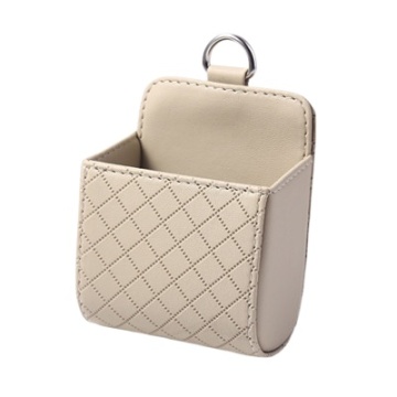 Lambskin Phone Box Storage Car Organizer
