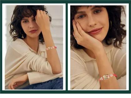 Fashion Red Braided Rope Christian Religious Virgin Mary Bracelet