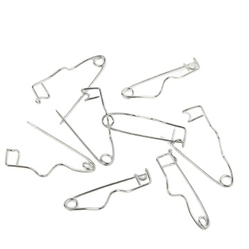 Factory Direct 32mm Curved Stainless Steel Safety Pins for Garment Clothing