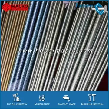 BS 2693 stainless steel BSW threaded rods