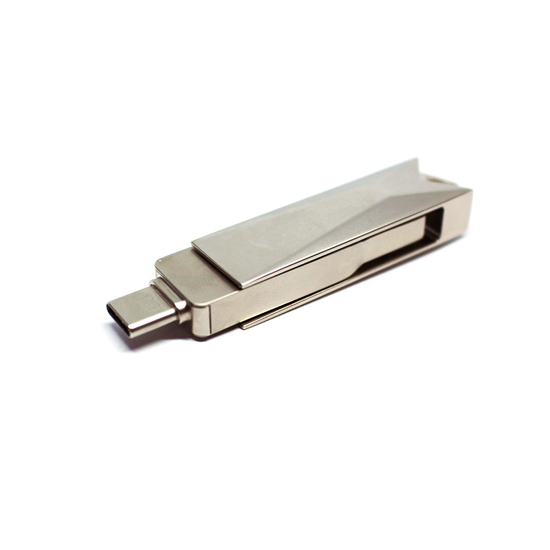 2 in1swivel disco metal USB3.0/tipo-C USB Stick