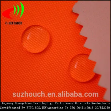 300d oxford waterproof oxford fabric fluorescent orange fabric