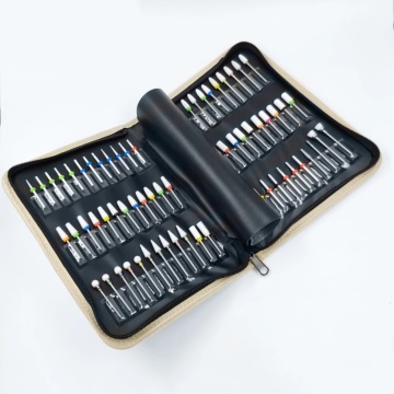 72 Piece Nail Art Drill Bits Storage Case