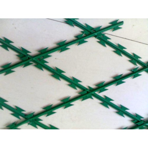 Pagar Keselamatan Galvanized Fencing Razor Barbed Wire Pagar