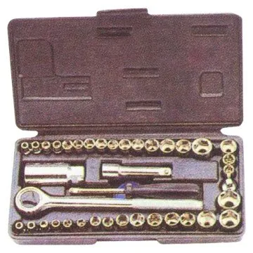40-Piece 1/4" & 3/8" Drive S.A.E and metric socket wrench set