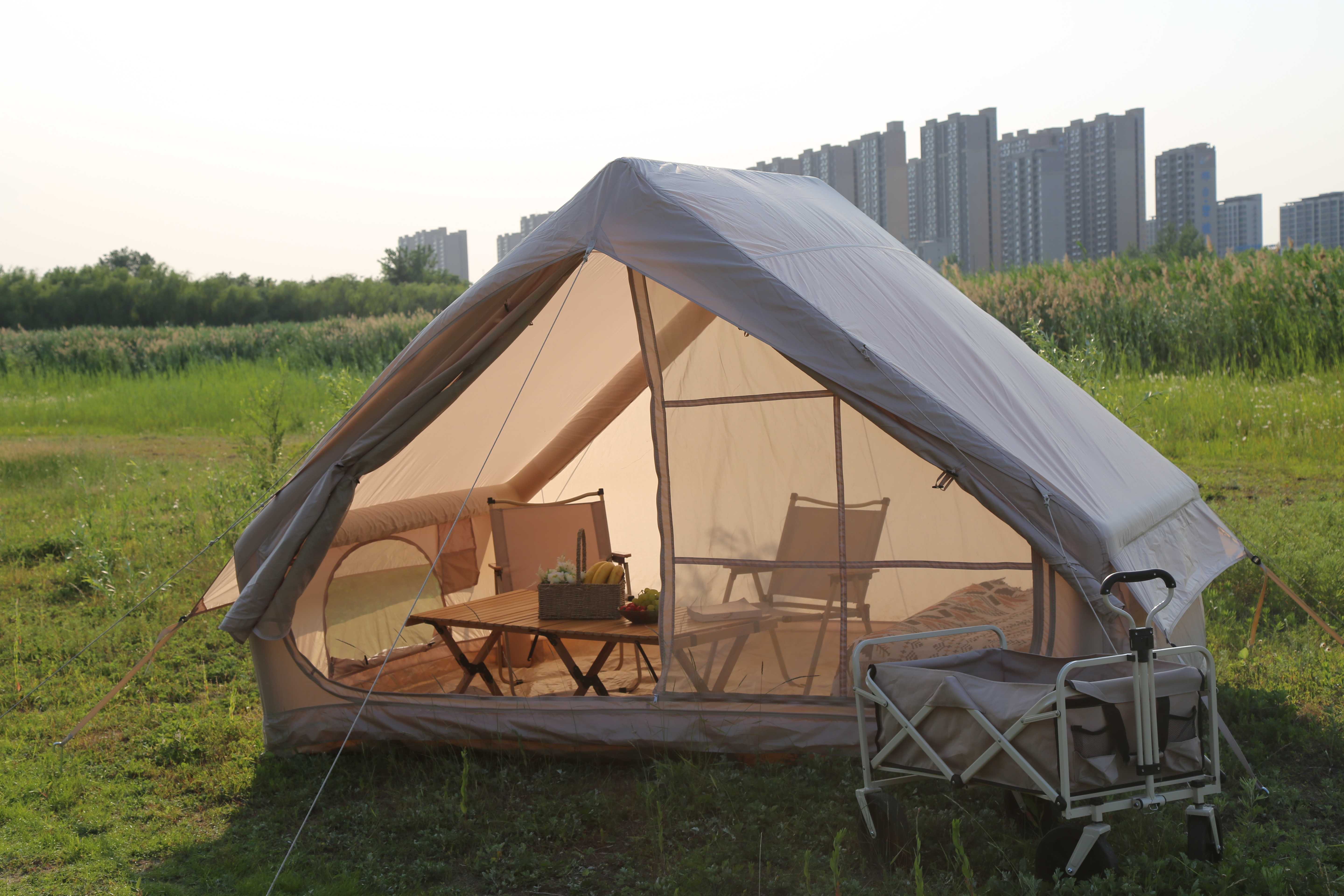 Carpa inflable para acampar al aire libre