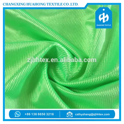 Warp knitted tricot dazzle fabric for custom polyester dazzle shorts