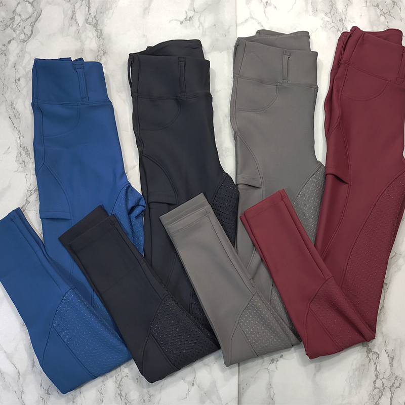 Breeches équestres en toison pour femmes sièges complets