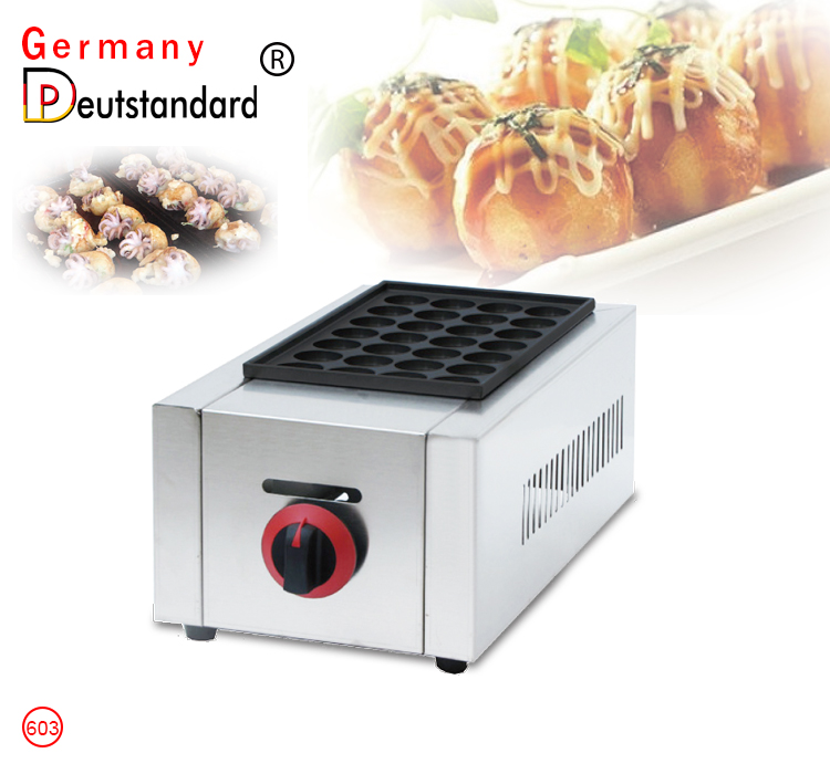 Comercial 28 agujeros de gas takoyaki fabricante en venta