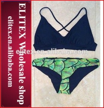 Wholesale Green Hot Latest Fashion Woman Two Piece Sexy Bikini 2017