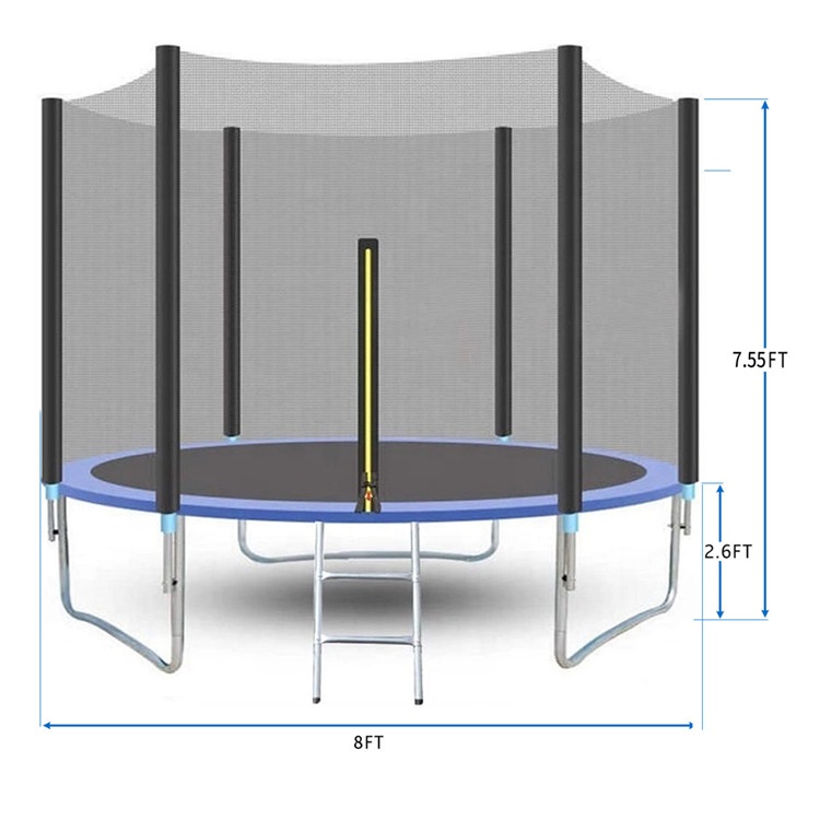 Venta al por mayor 8 pies niños interior al aire libre gimnástico trampolín