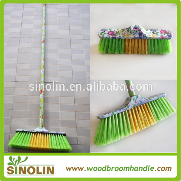 SINOLIN plastic broom with Eucalyptus wood handle