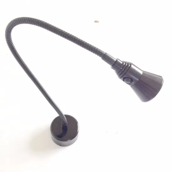 3W Hotel Wall Lamp: Flexible Goose Neck LED Wall Mounted Light