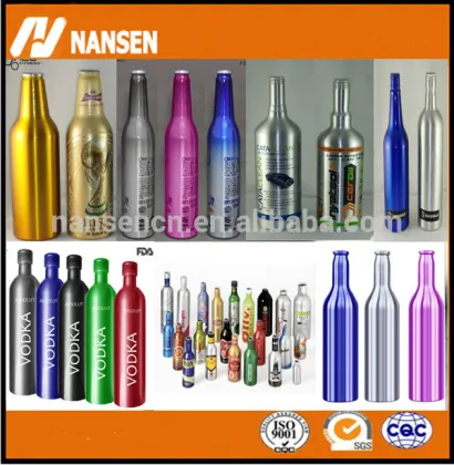 wholesale aluminium metal bottles Empty wine Vodka bottle beer bottle empty perfume bottles