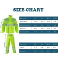 100% Polyester 300d Oxford Hi Vis Regenkleidung