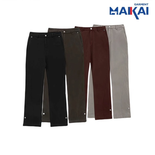 Stylish Retro Straight-Leg Pants for Daily Work