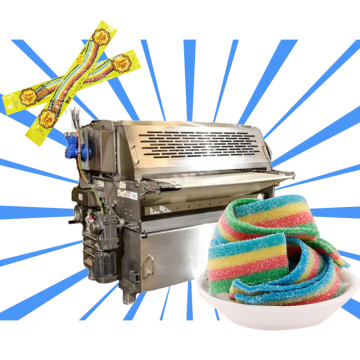 Sour Belt Candy Extruder Machine: Sugar Coated Sour Belt Chew Candy Production