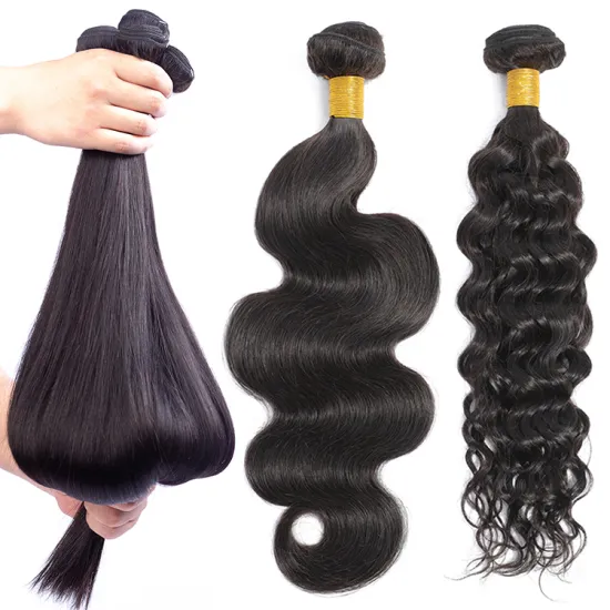 Factory Moonhair Cuticle Aligned Human Hair Bundles Thick Remy 30 Inch Body Wave  Brazilian Hair Bundle