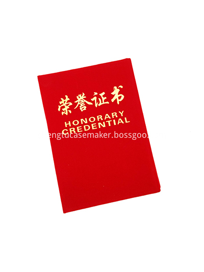 certificate cover