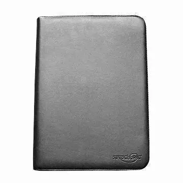 Multifunction Synthetic Leather Briefcase with Calculator and Four Rings Metal Binder