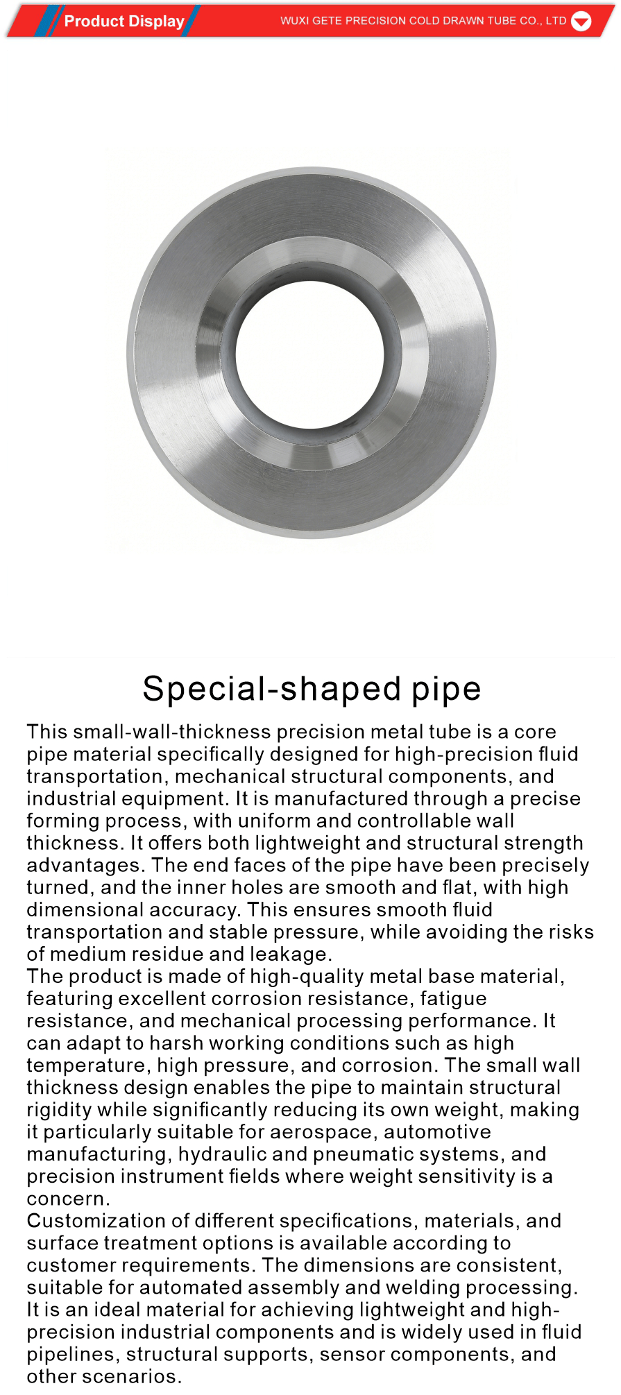 custom thin walled tubes