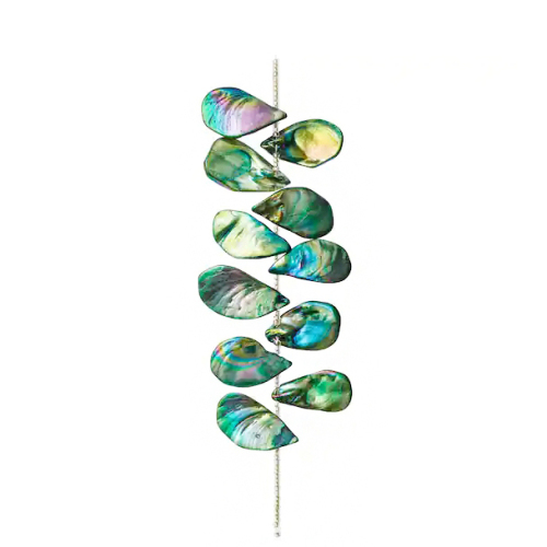 Πράσινο Aurora Borealis Shell Teardrop Beads Κοσμήματα Κοσμήματα