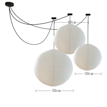 Japanese Nordic Decorative E27 Suspension Art Cloth Design Hanging Ceiling Light