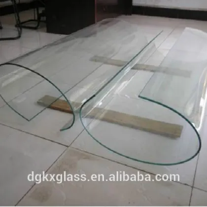 Hot bent/curved tempered glass in building glass