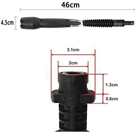 4 po en 1 lavage à haute pression voiture turbo laveuse de terre lance lance buse de bascule de bascule nettoyant rotation rotation rotation