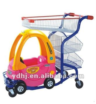 Hot New Style!!!Lovely and Funny Kids Shopping Trolley With Toy Car