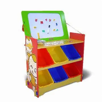 Beautiful Kid's Storage Box with Drawing Board, Made of MDF or Solid Wood, Measures 63.5x26x90cm