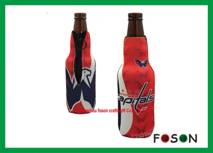 Commercial Colorful Sublimation Watrproof Beer Can Cooler Holder For Family