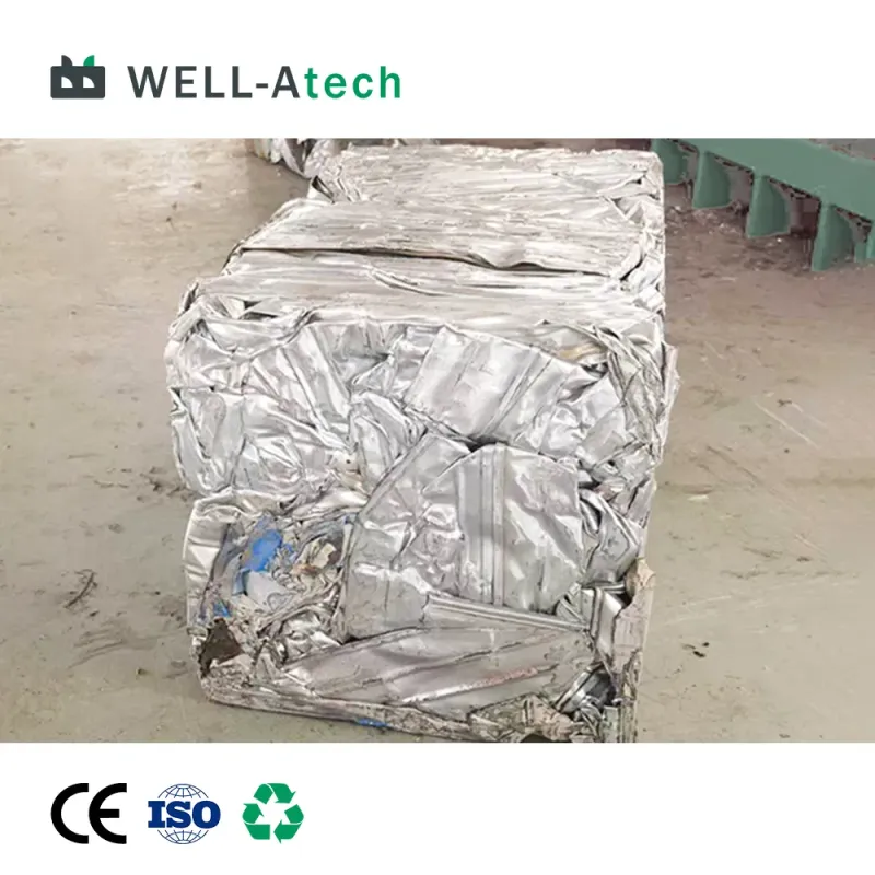 Hydraulic UBC Metal Baler for Scrap Aluminum, Can, Steel & Industrial Metal Shaving Machine