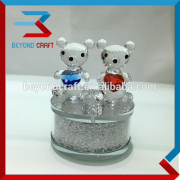 Μοναδική πολυτελή εμφάνιση Sparkly Crystal Teddy Bear Gifts Set ως Wedding Favor