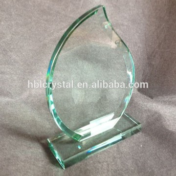 popular new design glass trophy award for souvenir gift HBL-NA49